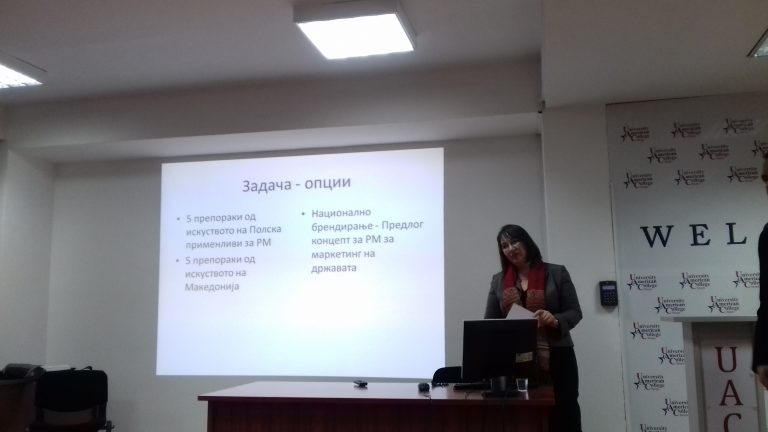 Guest lecturer in Marketing Management Class