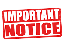 IMPORTANT NOTICE!