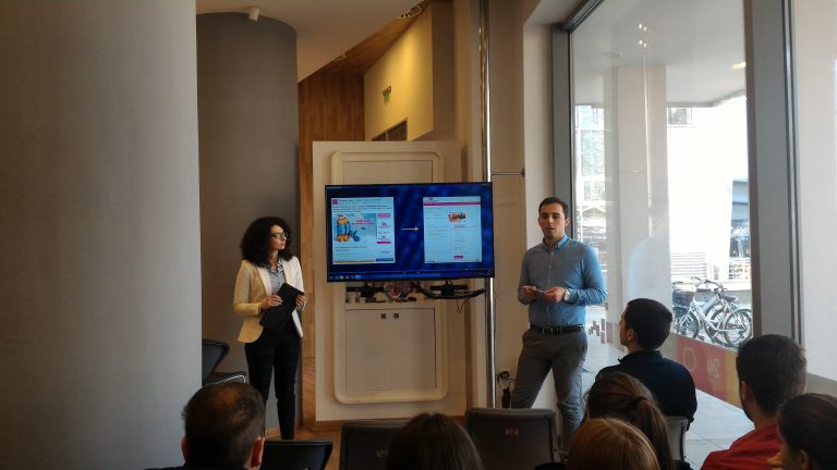 UACS SBEM students visited the i-bank store at Stopanska Banka AD Skopje
