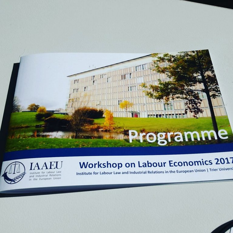 SBEM faculty member, Assoc. Prof. Marjan Petreski, PhD presented a paper at the University of Trier
