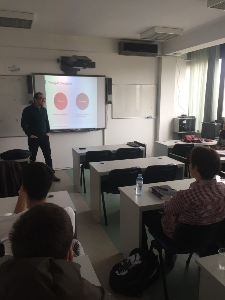 Никола Спасов, сопственик на Агенцијата Рејтинг – гостин предавач на УАКС