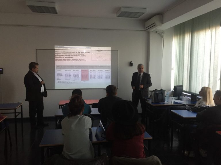 Prof. Dr. Trajce Stafilov – United Nations elected expert as guest lecturer at UACS