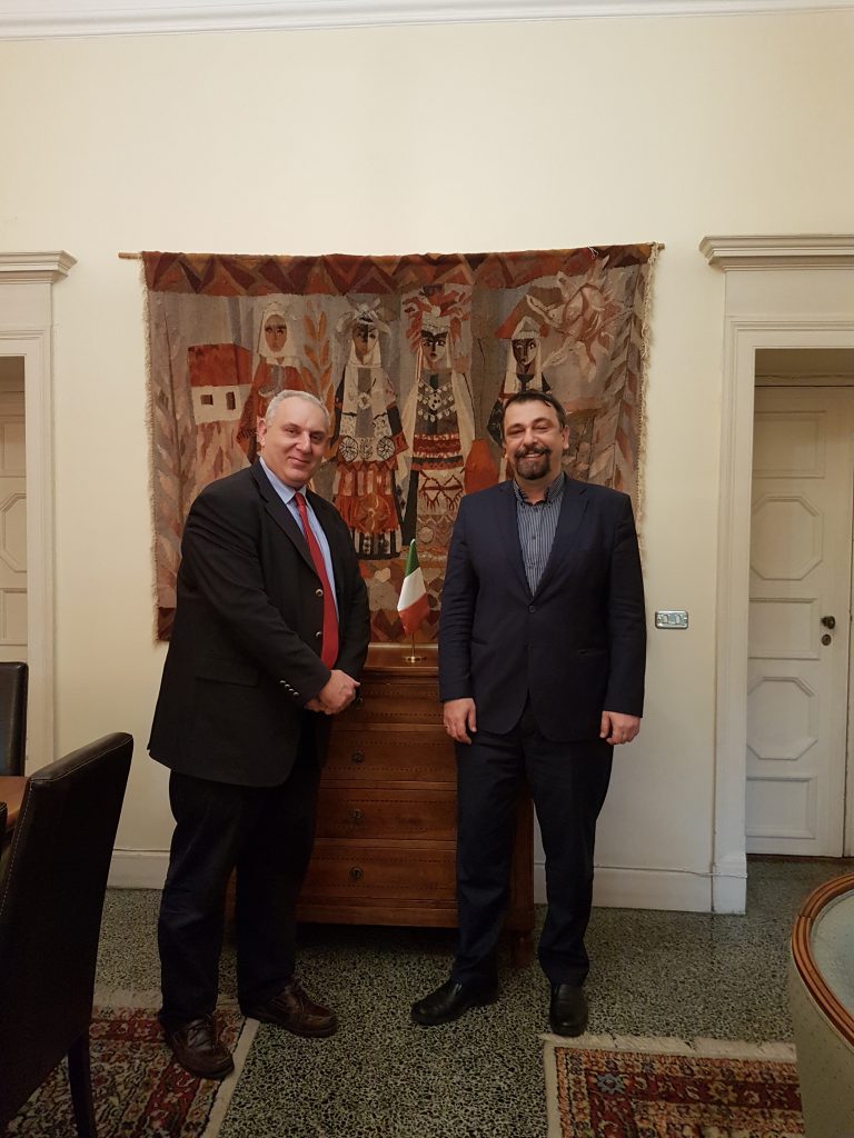 UACS Rector meets the Ambassador of the Republic of Macedonia to Italy