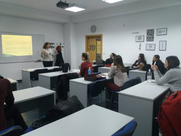 Neda Maleska Sacmaroska, Executive Director of Center for Change Management guest lecturer at UACS