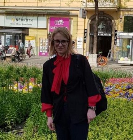 Dean Marjana Vaneva as a CEEPUS mobility freemover at the University of Graz