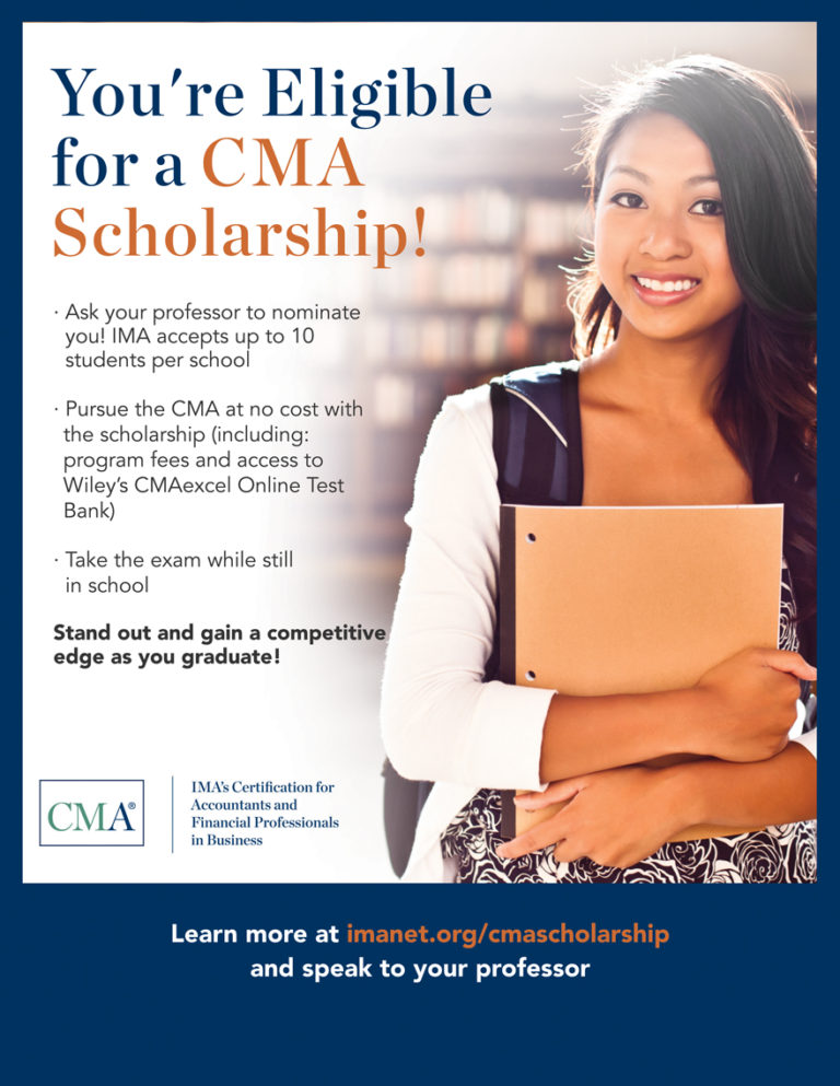 CMA Scholarships available for UACS Master students!
