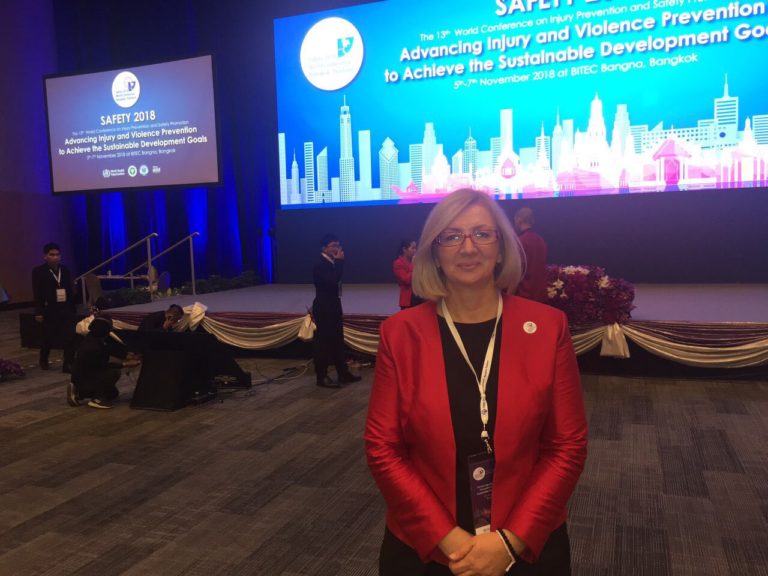 Prof. Dimitrinka Jordanova Peshevska attends World Conference on Injury Prevention and Safety Promotion in Bangkok