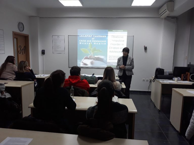 Guest lecturer at SPS and Psychology on: “Developmental problems: obsessive- compulsive and other mental health problems in children and adolescents”